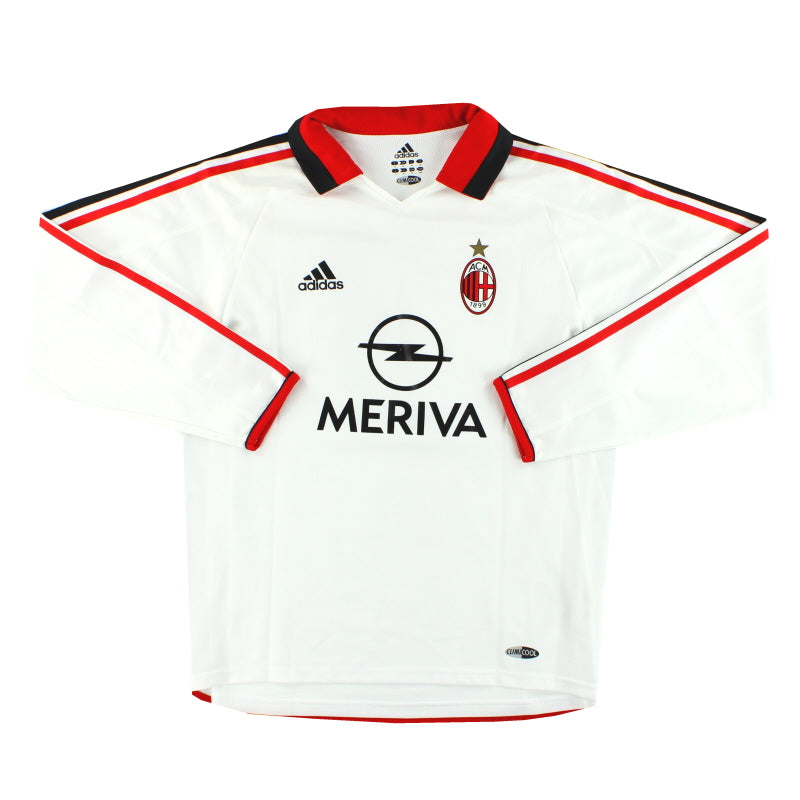 2003-04 AC Milan adidas Camiseta de jugador de la segunda equipación #3 manga larga *Como nueva* M