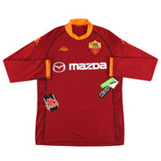 Camiseta de local Roma Kappa 2002-03 Manga Larga *con etiquetas* XXL