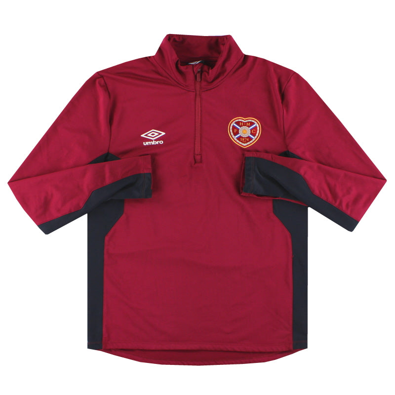 2017-18 Hearts Umbro Sudadera de entrenamiento 1/4 cremallera M