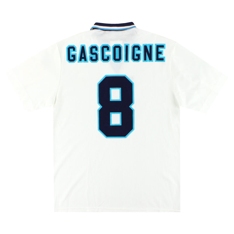Camiseta de casa Umbro de Inglaterra 1995-97 Gascoigne #8 XL