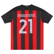 Camiseta de la primera equipación auténtica Puma AC Milan 2020-21 Ibrahimovic #21 XXL