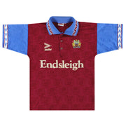 1995-96 Burnley Mitre Camiseta Local XS
