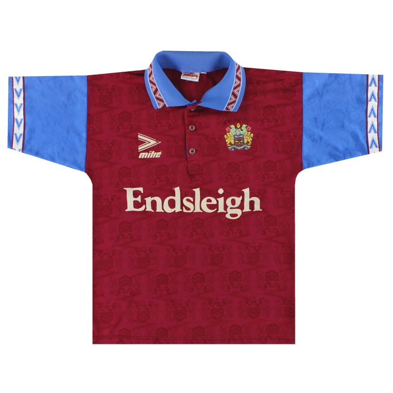 1995-96 Burnley Mitre Camiseta Local XS
