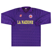 Camiseta de local Fiorentina 1989-90 #13 Manga Larga