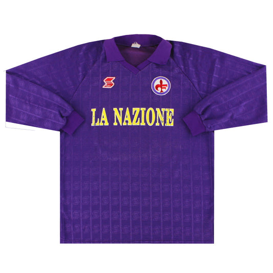 1989-90 Fiorentina Home Shirt #13 L/S