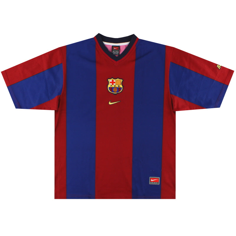 1998-00 Barcelona Nike Basic Home Shirt L