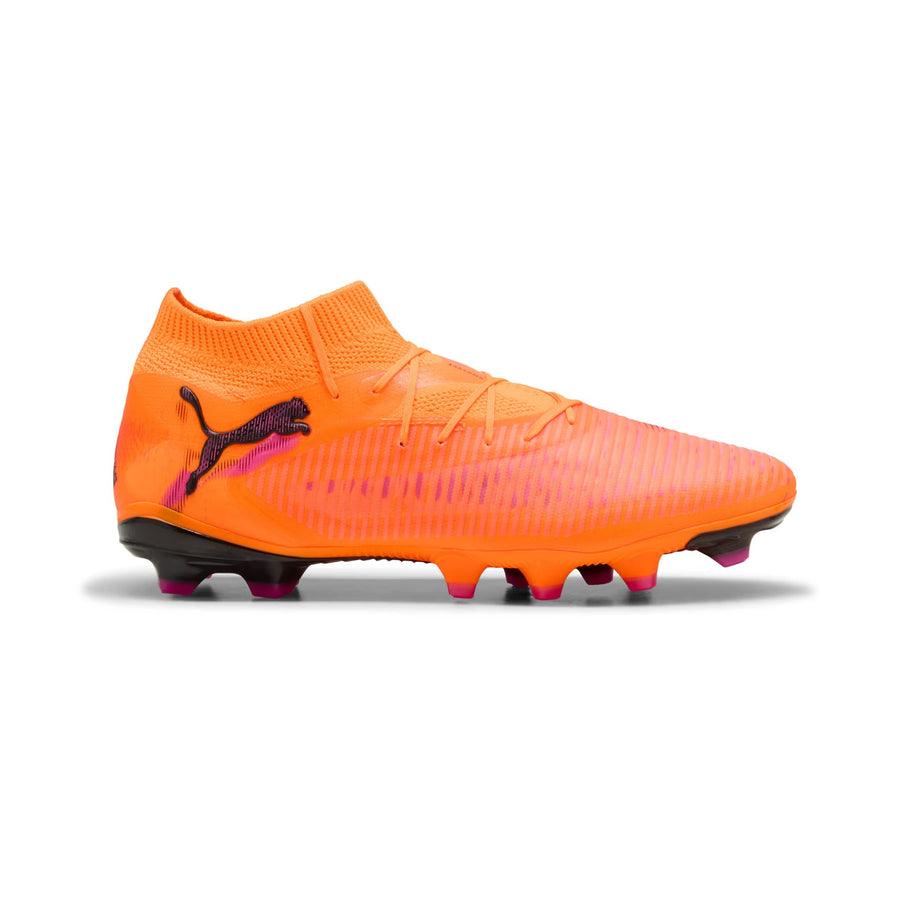 Botas de fútbol Puma Future 8 Pro FG/AG - Rojo fuego/Negro Puma/Fucsia
