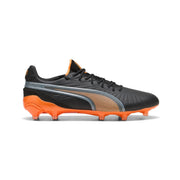Botas de fútbol Puma King Ultimate FG/AG - Negro Puma/Rojo Fuego/Plateado Puma