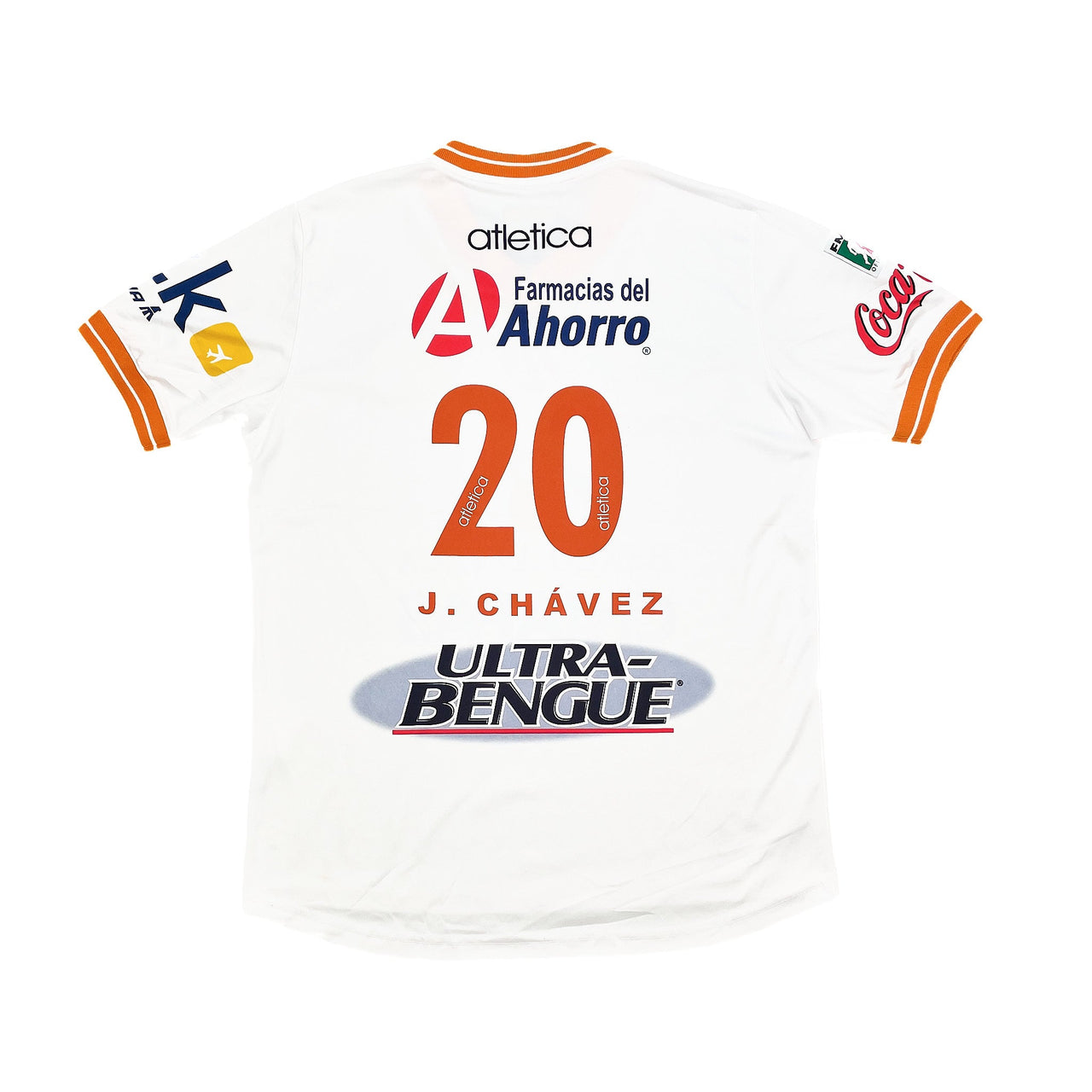 2008/09 JAGUARES CHIAPAS J.CHAVEZ #20 AWAY SHIRT (M) ATLETICA