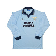 1995/96 Lazio Fuser #14 Camiseta de local de manga larga *emitida para partido* (L) Umbro