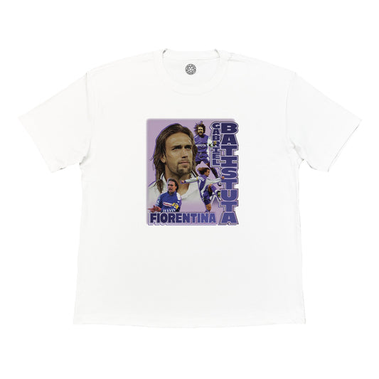 Fiorentina Batistuta Bootleg Tee, Medium / Fiorentina / White