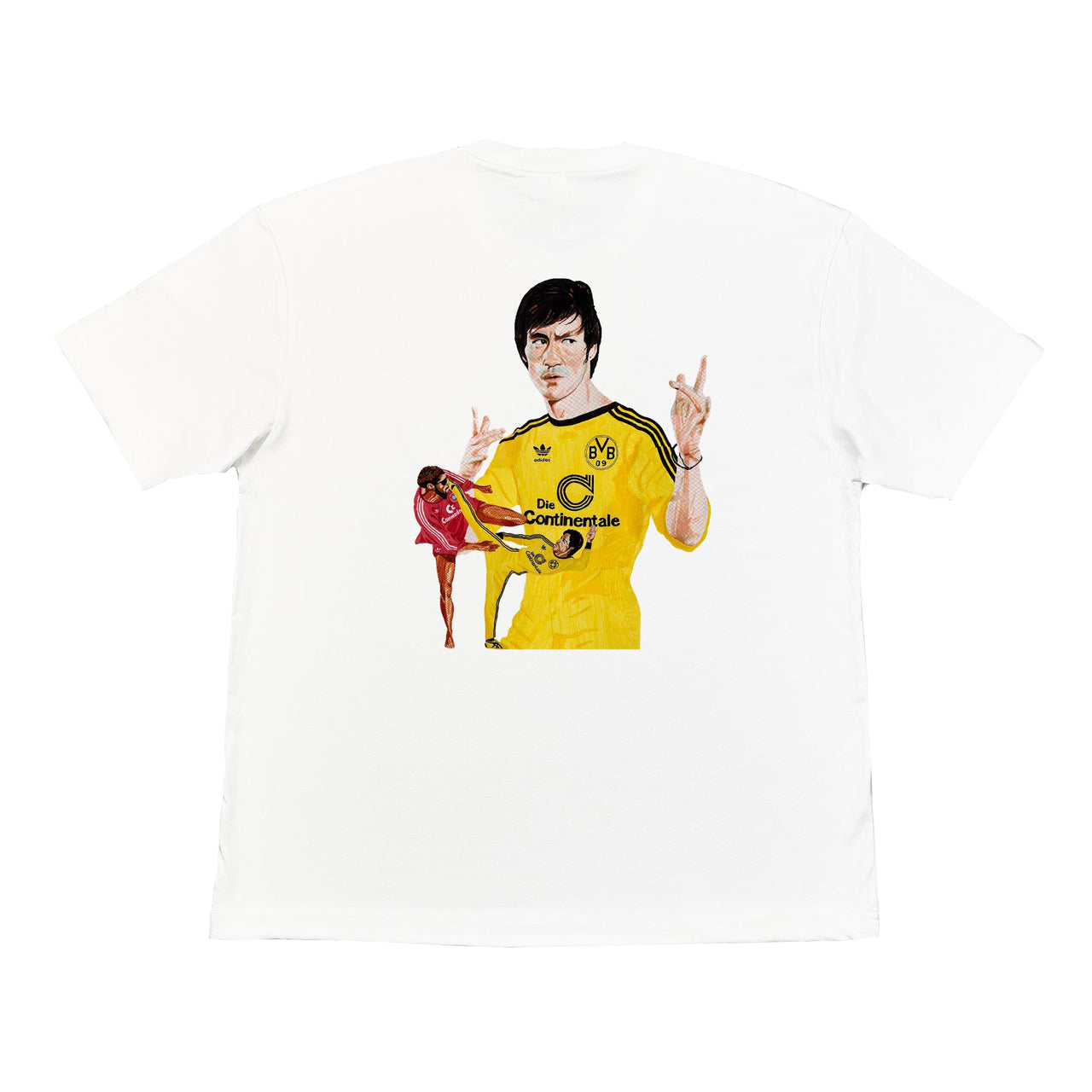 Bruce Lee Hong Kong Pop-Up Graphic Tee, Large / White / Hong Kong