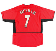 2002-04 Manchester United Nike Home Shirt Beckham #7 *Mint* M