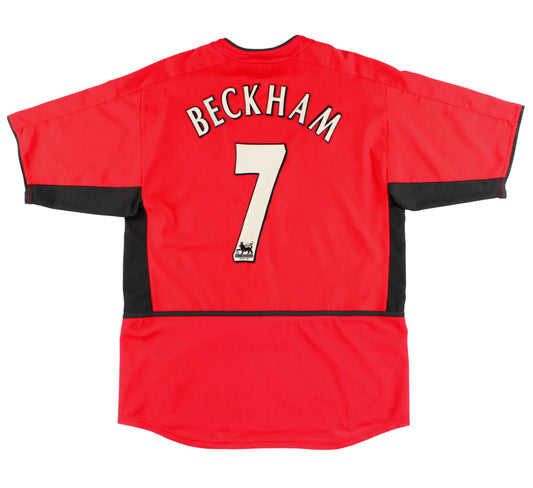 2002-04 Manchester United Nike Home Shirt Beckham #7 *Mint* M