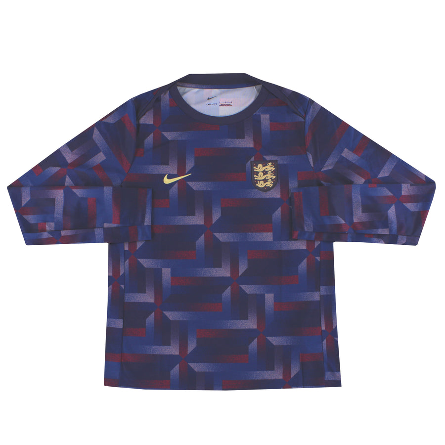 2024-25 England Nike Player Issue Pre-Match Shirt L/S