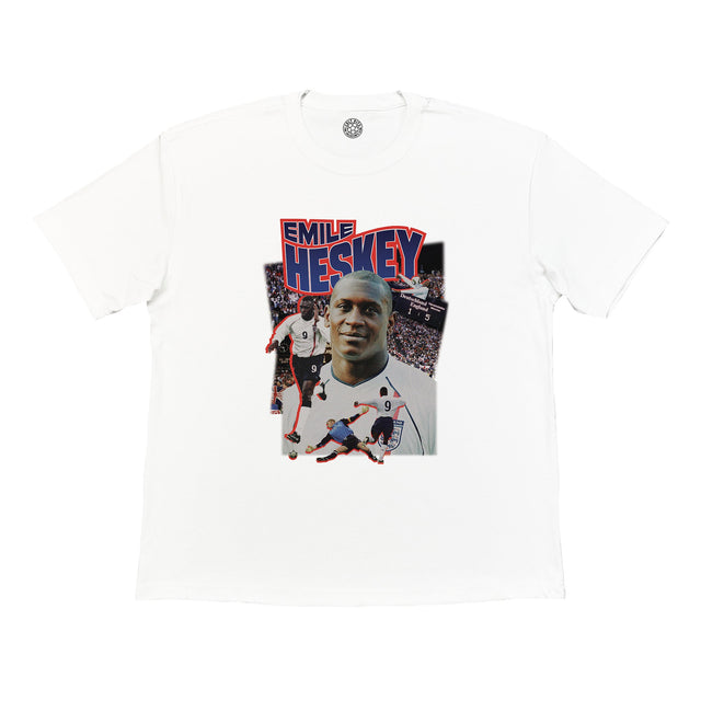 England Heskey Bootleg Tee, Large / England / White