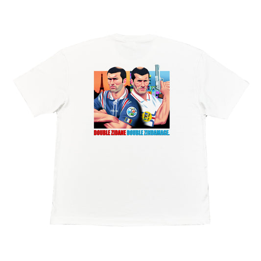 Double Zindamage Hong Kong Pop-Up Graphic Tee, XL / White / Hong Kong