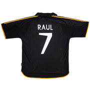 Camiseta de visitante del Real Madrid de 1999/00, Raúl #7 (XL) Adidas