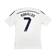 Camiseta de Casa del Real Madrid Ronaldo #7 2014/15 (Talla L) Adidas