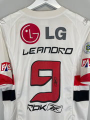 Camiseta local Santos Leandro #9 (L) Reebok 2007/08