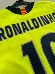Camiseta del FC Barcelona Ronaldinho #10 de visitante 2005/06 (XXL) Nike