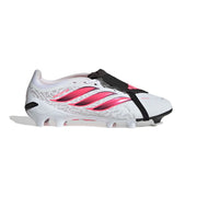 Botas de fútbol adidas Predator 26 League con lengüeta plegable FG/AG - Blanco Ftwr/Turbo Solar/Negro Core