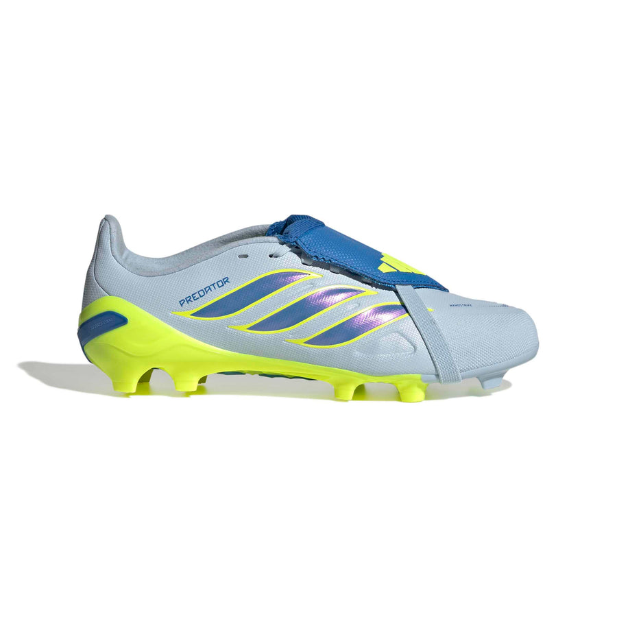 Botas de fútbol adidas Predator 26 League Fold-Over Tongue FG/AG Jnr - Crystal Sky/Ray Blue/Team Solar Yellow