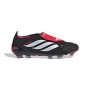 Botas de fútbol adidas Predator 26 Elite con lengüeta plegable FG/AG - Negro/Blanco/Rojo Lucid