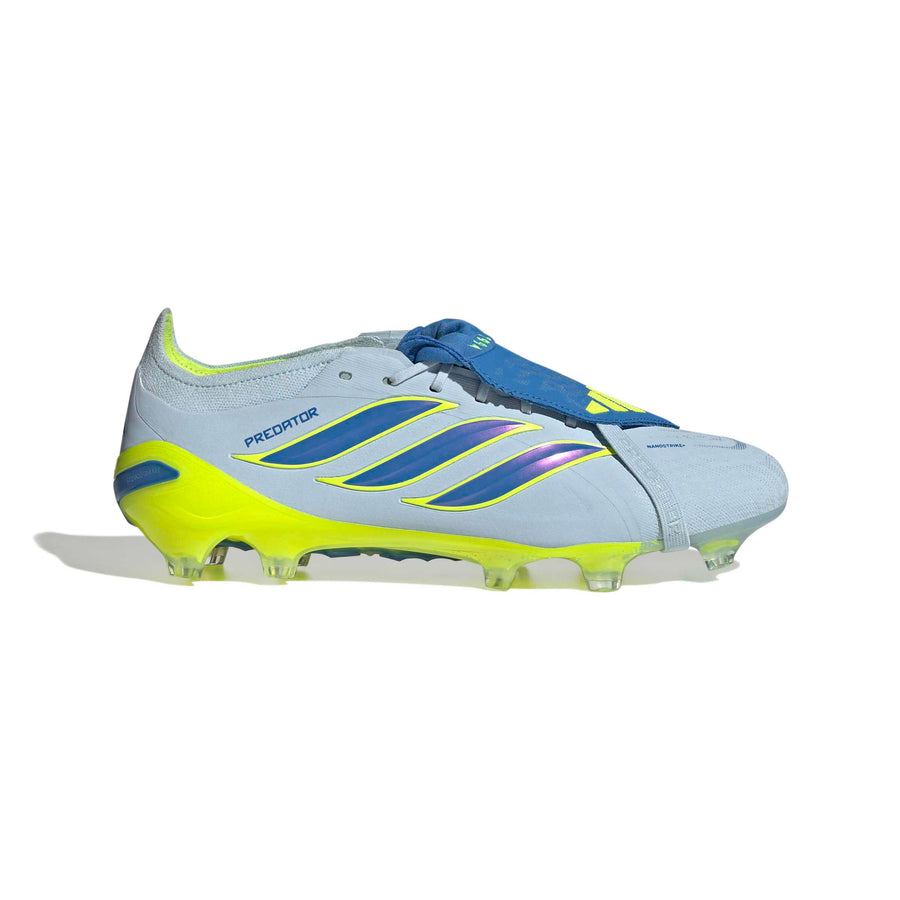 Botas de fútbol adidas Predator 26 Elite con lengüeta plegable FG/AG - Crystal Sky/Ray Blue/Team Solar Yellow
