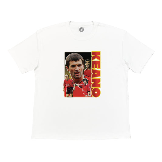 MANCHESTER UNITED KEANO BOOTLEG TEE | Cult Kits, Small / Manchester United / White