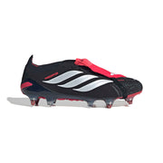 Botas de fútbol adidas Predator 26 Elite con lengüeta plegable SG - Negro/Blanco/Rojo Lucid