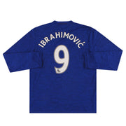 Camiseta de visitante adidas del Manchester United 2016-17 Ibrahomovic #9 manga larga