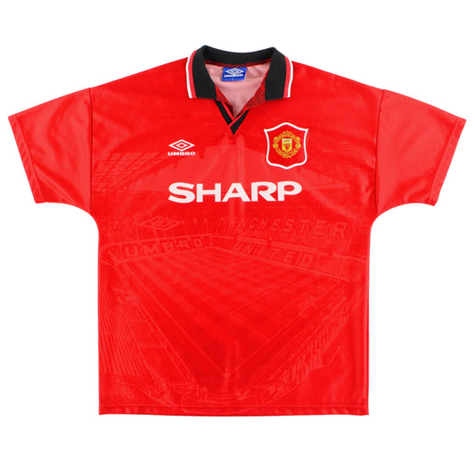 1994-96 Manchester United Umbro Home Shirt L