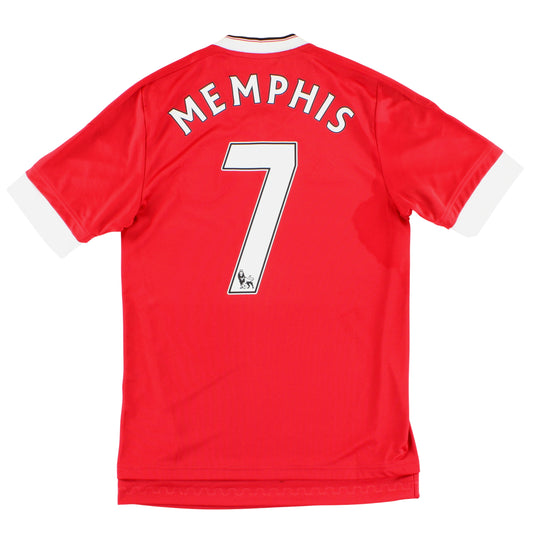 2015-16 Manchester United adidas Home Shirt Memphis #7 *Mint* XS