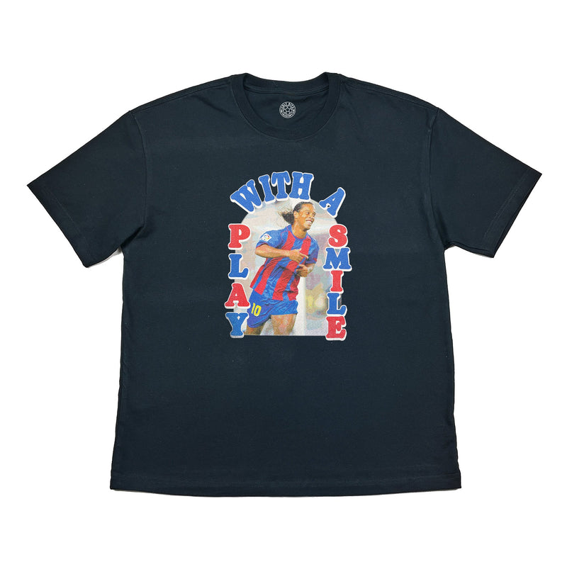 Play With A Smile Barcelona Ronaldinho Bootleg Tee