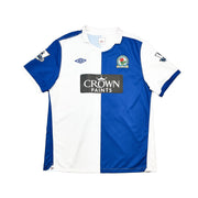 Camiseta de la temporada 2010/11 del Blackburn Rovers de Benjani #21, *preparada para partido*, local (XL) Umbro