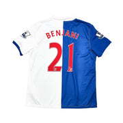 Camiseta de la temporada 2010/11 del Blackburn Rovers de Benjani #21, *preparada para partido*, local (XL) Umbro