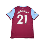 Camiseta de local Umbro del West Ham 2019/20 de Ogbonna #21 *emitida para partido* (L)