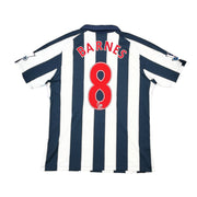 2010/11 West Brom Barnes #8 *Emitida para partido* camiseta de local (L) Umbro