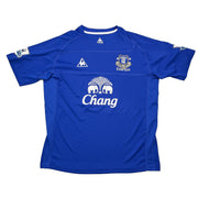 Camiseta de local de Distin #15 del Everton 2010/11 *Preparada para partido* (XL) Le Coq