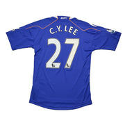 Camiseta de visitante del Bolton C.Y.Lee #27 de la temporada 2010/11 *Match Issue* (M) Reebok