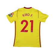 2017/18 Watford Kiko F #21 camiseta de local *Match Issue* (S) Adidas