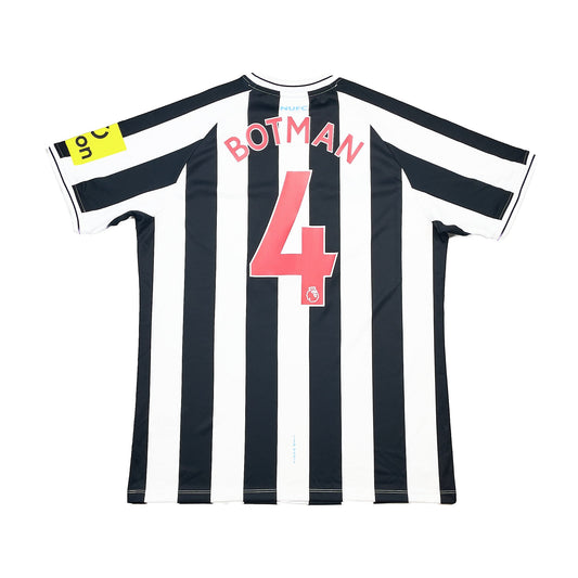 CULT KITS - 2022/23 NEWCASTLE UNITED BOTMAN #4 *BNWOT* HOME SHIRT (MULTIPLE SIZES) CASTORE, Medium / Newcastle United / 2022