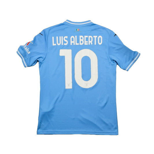 2023/24 LAZIO LUIS ALBERTO #10 *MATCH ISSUE* HOME SHIRT (M) MIZUNO