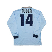1995/96 Lazio Fuser #14 Camiseta de local de manga larga *emitida para partido* (L) Umbro