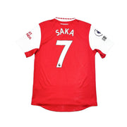Camiseta de local del Arsenal 2022/23 de Saka #7 *usada en partido* (M) Adidas