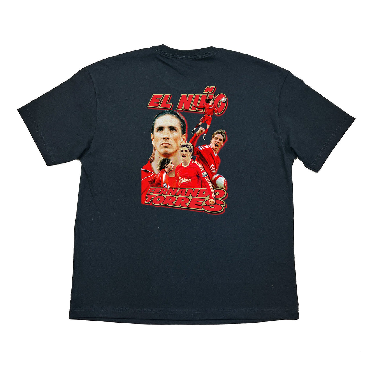 LIVERPOOL EL NIÑO TORRES BOOTLEG TEE, Cult Kits, Large / Liverpool / Black