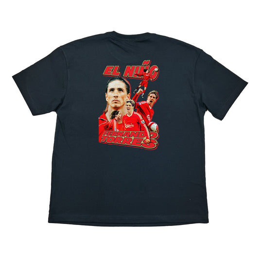 LIVERPOOL EL NIÑO TORRES BOOTLEG TEE, Cult Kits, XL / Liverpool / Black