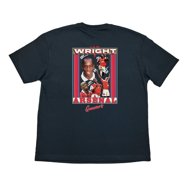 ARSENAL IAN WRIGHT BOOTLEG TEE, Cult Kits, Medium / Arsenal / Black