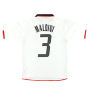 2003-04 AC Milan adidas CL Camiseta Visitante Maldini #3 M L